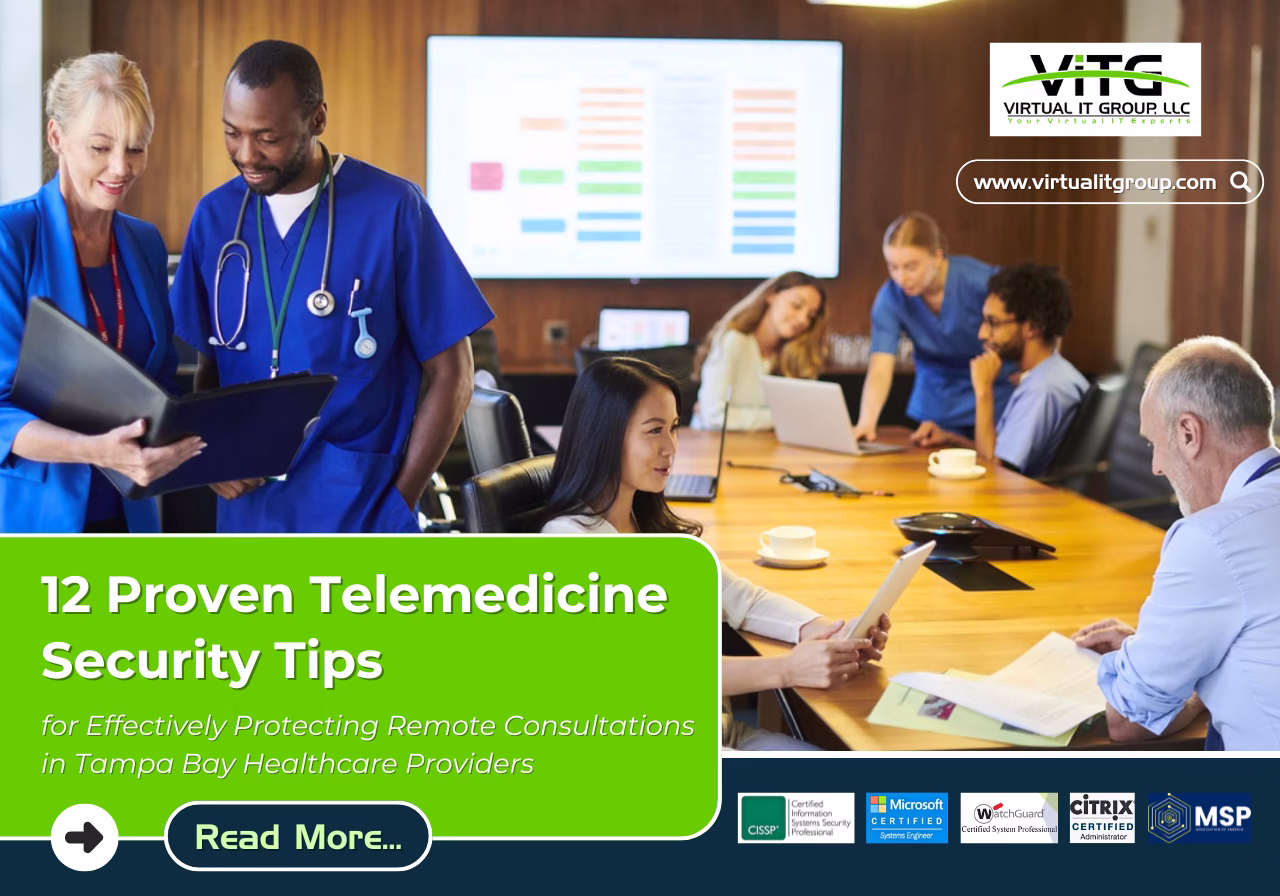 Telemedicine security tips: Multi-factor authentication for protecting remote consultations.