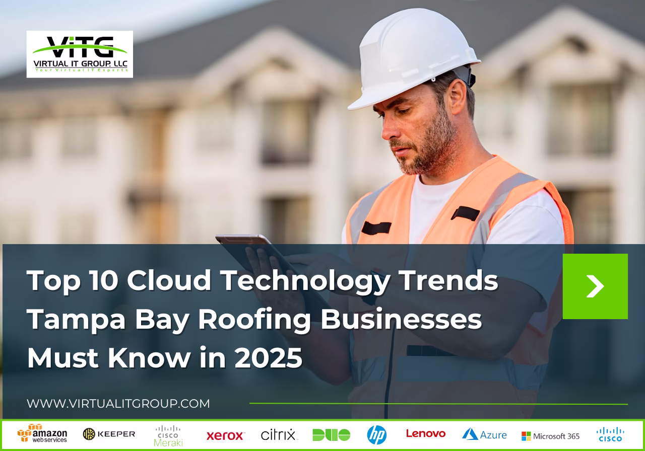 Explore the top 10 cloud technology trends for roofing businesses in Tampa Bay in 2025. Stay ahead of the competition with innovations in cloud solutions, AI, and data security.