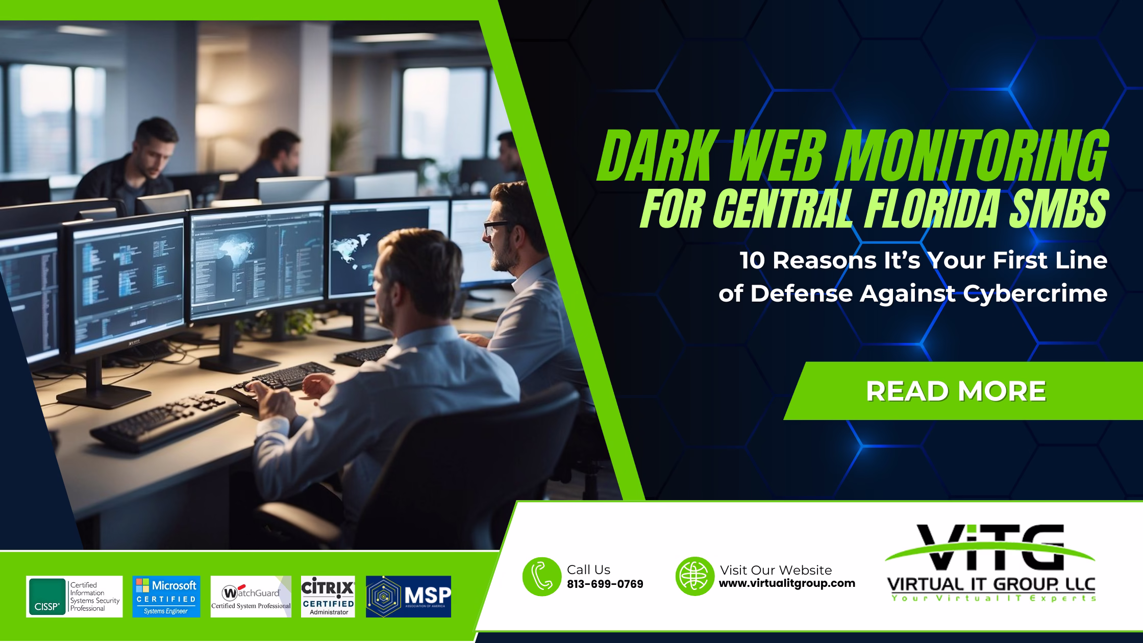 Dark Web Monitoring for Central Florida SMBs – Protecting sensitive business data from cybercriminals and fraud.