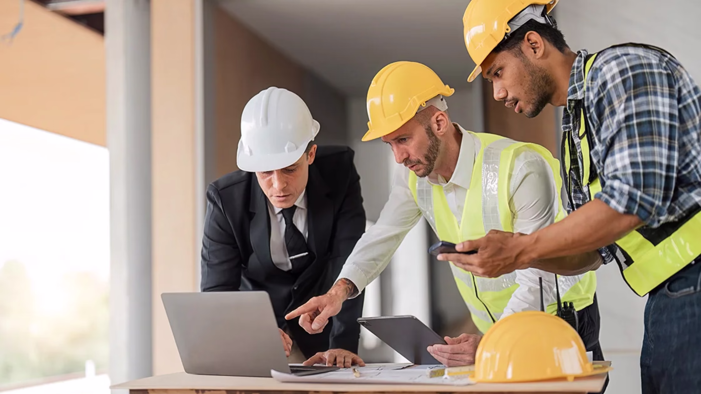 Hybrid Work Models for Roofing - Real-time communication between roofing field teams and office staff using project management software.