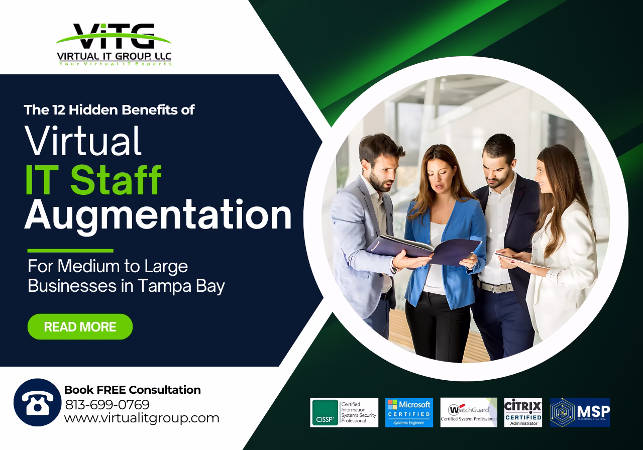Virtual IT staff augmentation services for Tampa Bay businesses improving cybersecurity and detecting network breach indicators