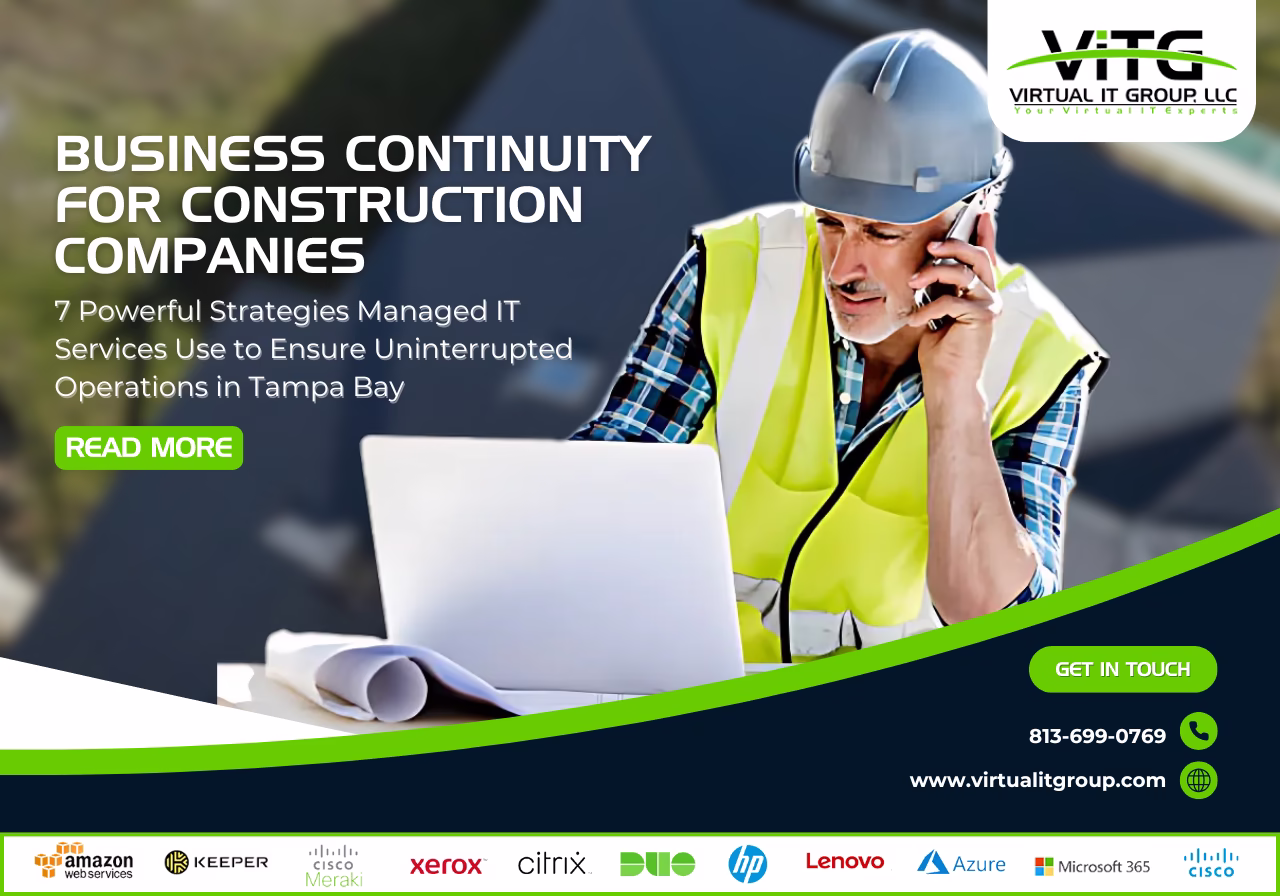 Cloud solutions for business continuity for construction companies in Tampa Bay, ensuring data access and collaboration across job sites.