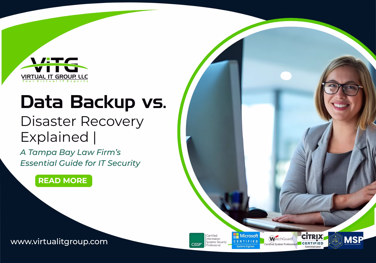 Data Backup vs. Disaster Recovery: Law firm strategies for data protection and business continuity.