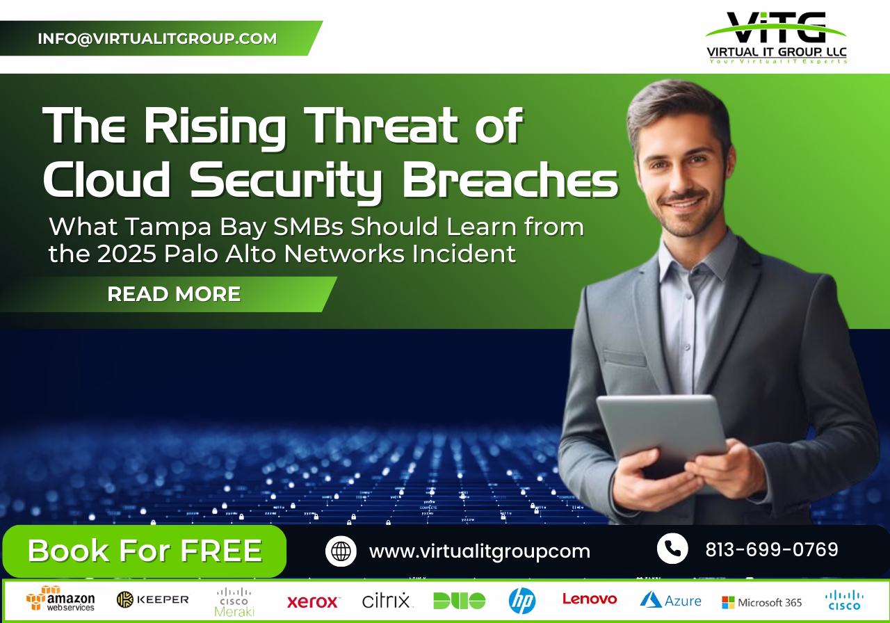 Palo Alto Networks logo with cybersecurity shield, highlighting the impact of cloud security breaches and the importance of securing sensitive data in the cloud.