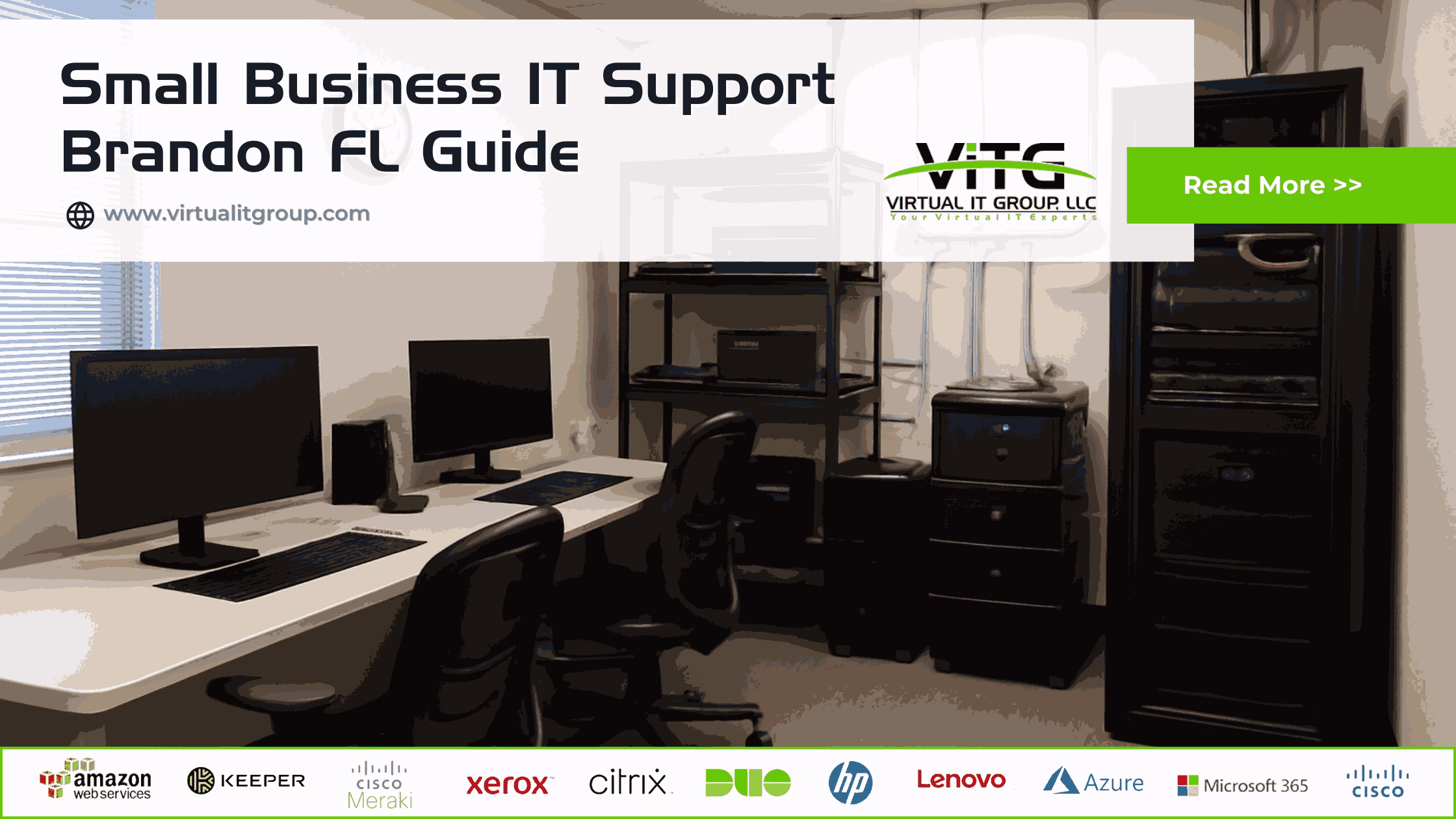 Small business IT support Brandon FL - Virtual IT Group technician providing managed IT services to local business near Westfield Brandon