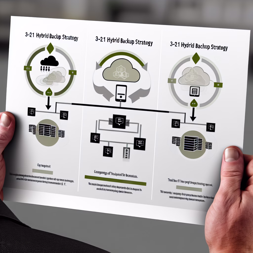 3-2-1 hybrid backup strategy diagram for Wesley Chapel businesses