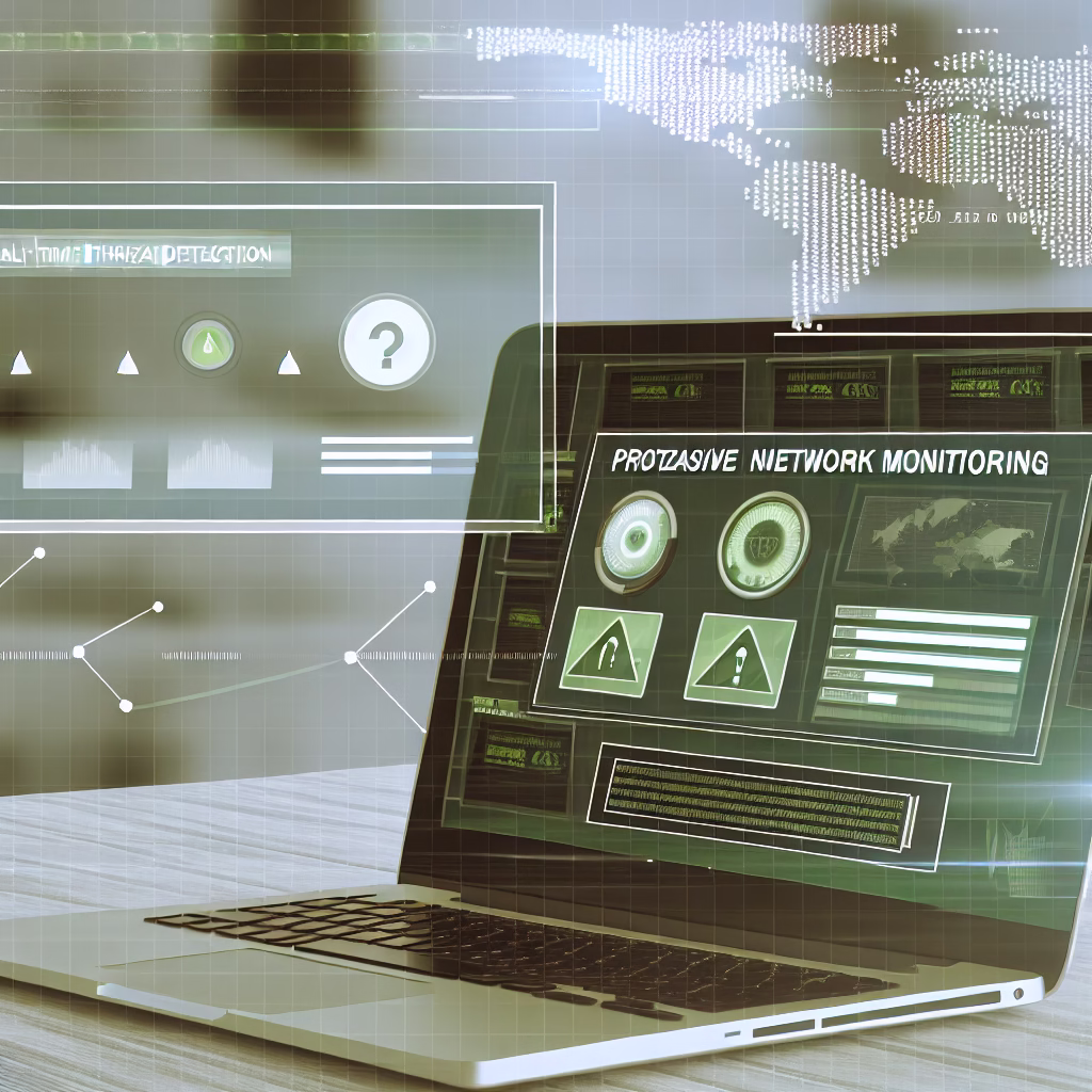 Proactive network monitoring dashboard showing real-time threat detection for Tampa businesses