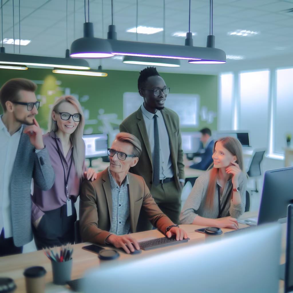 Small business team benefiting from managed IT services for Tampa businesses